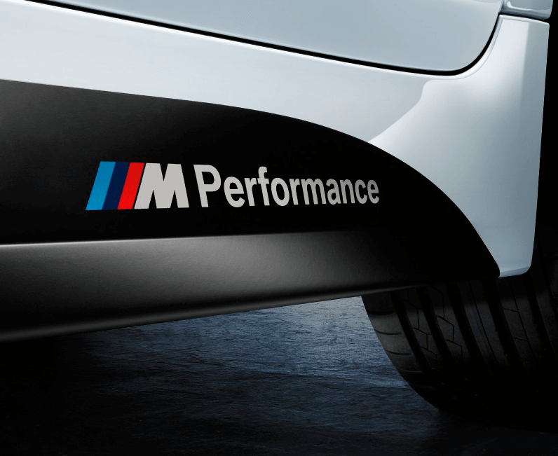 M Performance Logo Rocker Panel Vinyl Decal Sticker for BMW M3