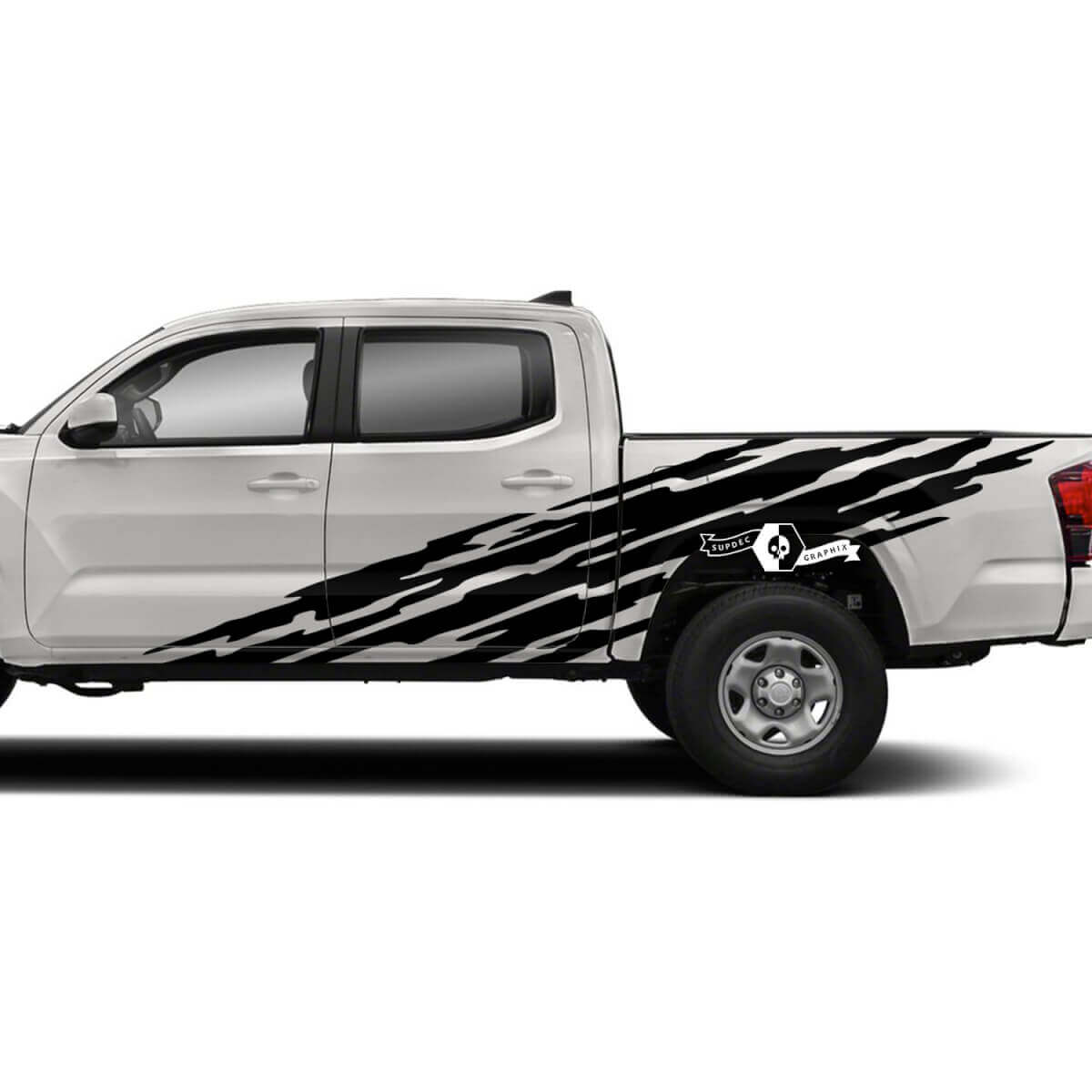 2x Toyota Tacoma SR5 Doors Bed Side Mud Splash Vinyl Decals Graphic Sticker 2