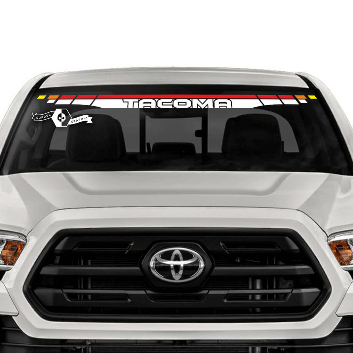 Toyota Tacoma SR5 Windshield Line SunSet Colors Vinyl Decals Graphic Sticker