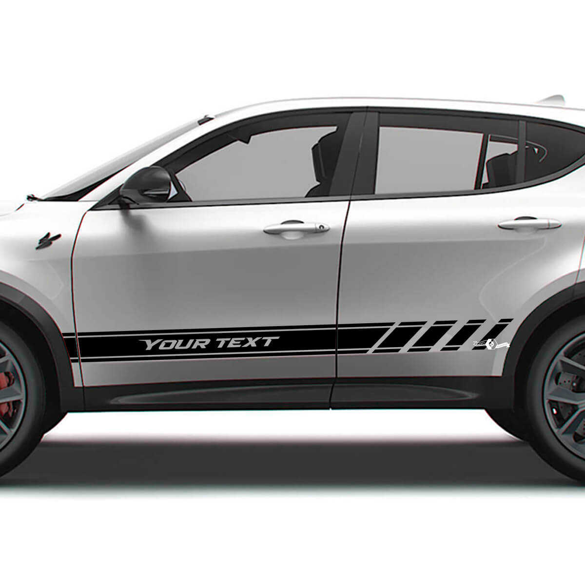 Racing Style Side Stripes Vinyl Decal Set for Dodge Hornet 