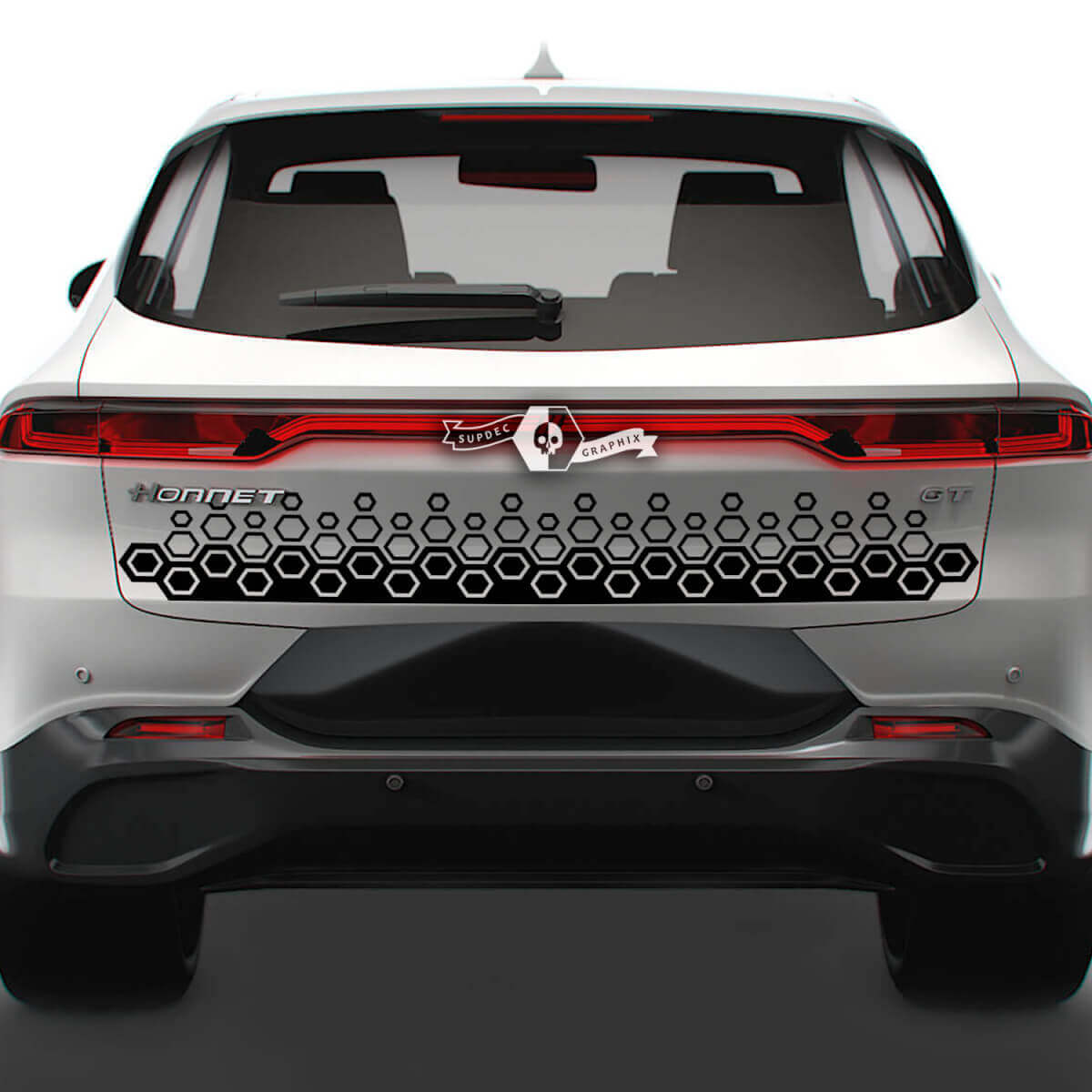 Tailgate Trim and Solid Honeycomb Vinyl Decals Sticker for Dodge Hornet
