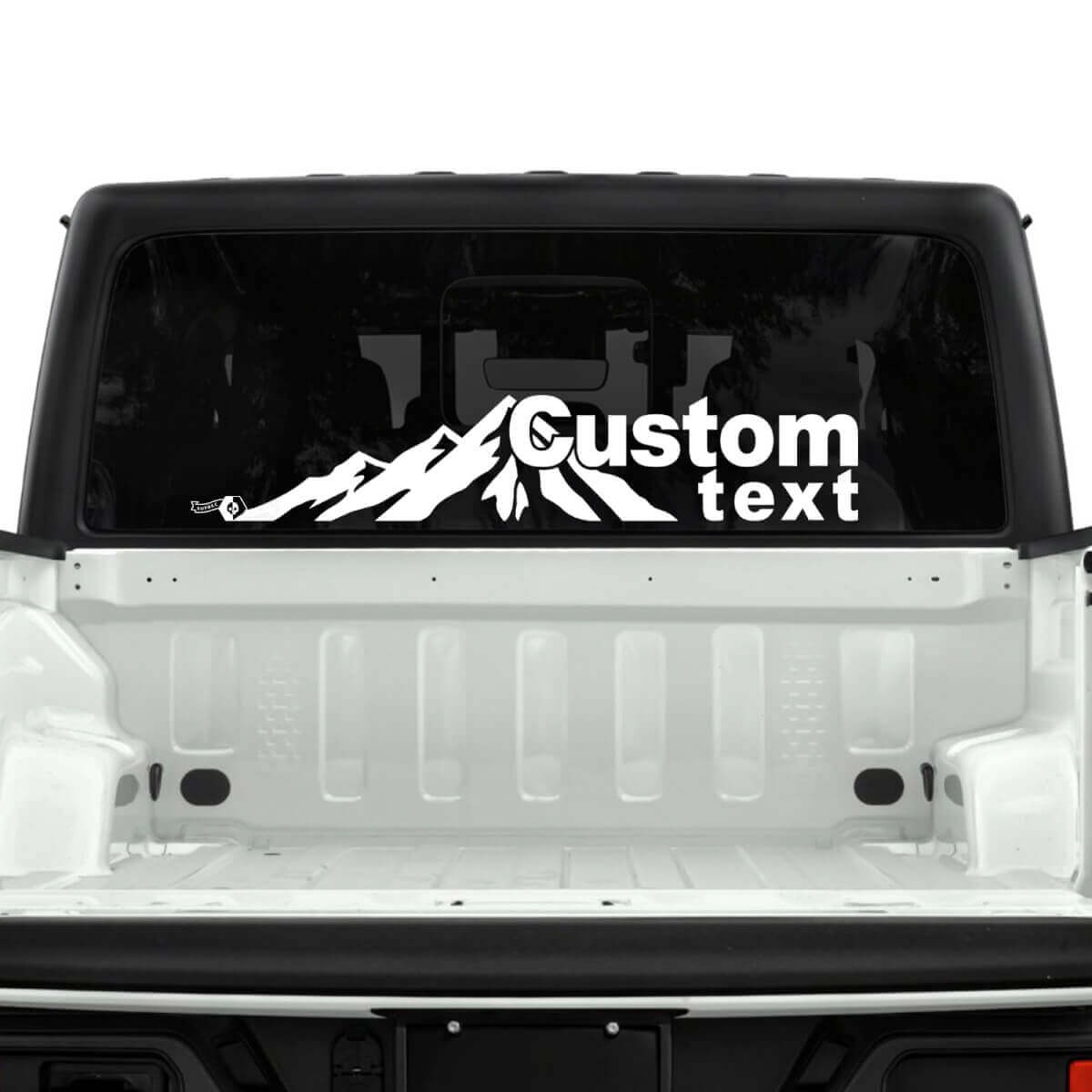 Forest Mountains Rear Window Vinyl Decals Stickers for Jeep Gladiator