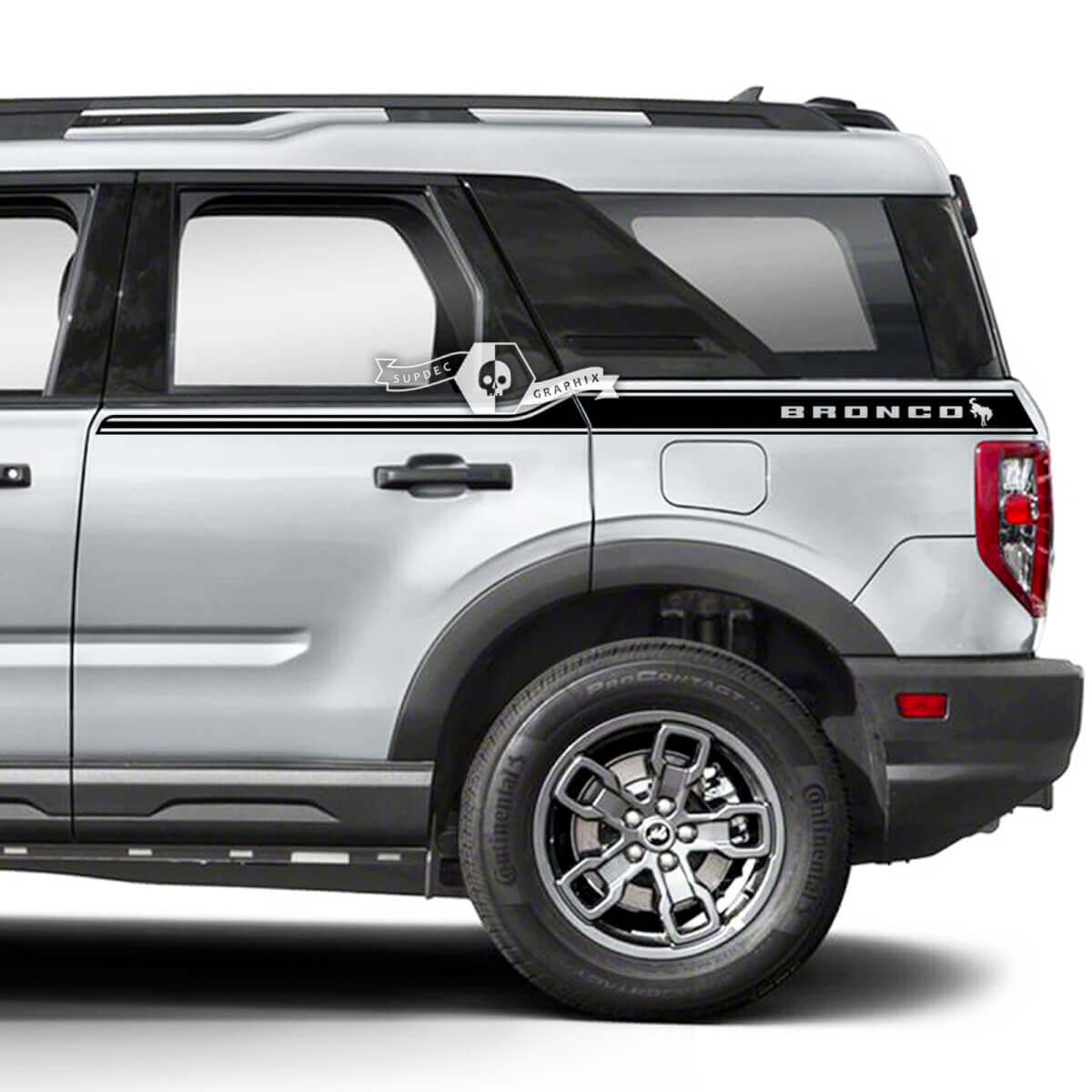 Door Up Side Fender Logo Decals Stickers for Ford Bronco