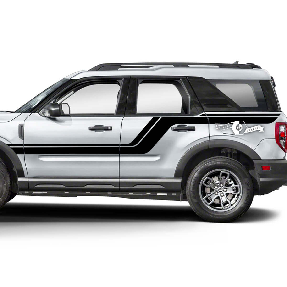 Hood Doors Up Side Fender Line Decals Stickers for Ford Bronco