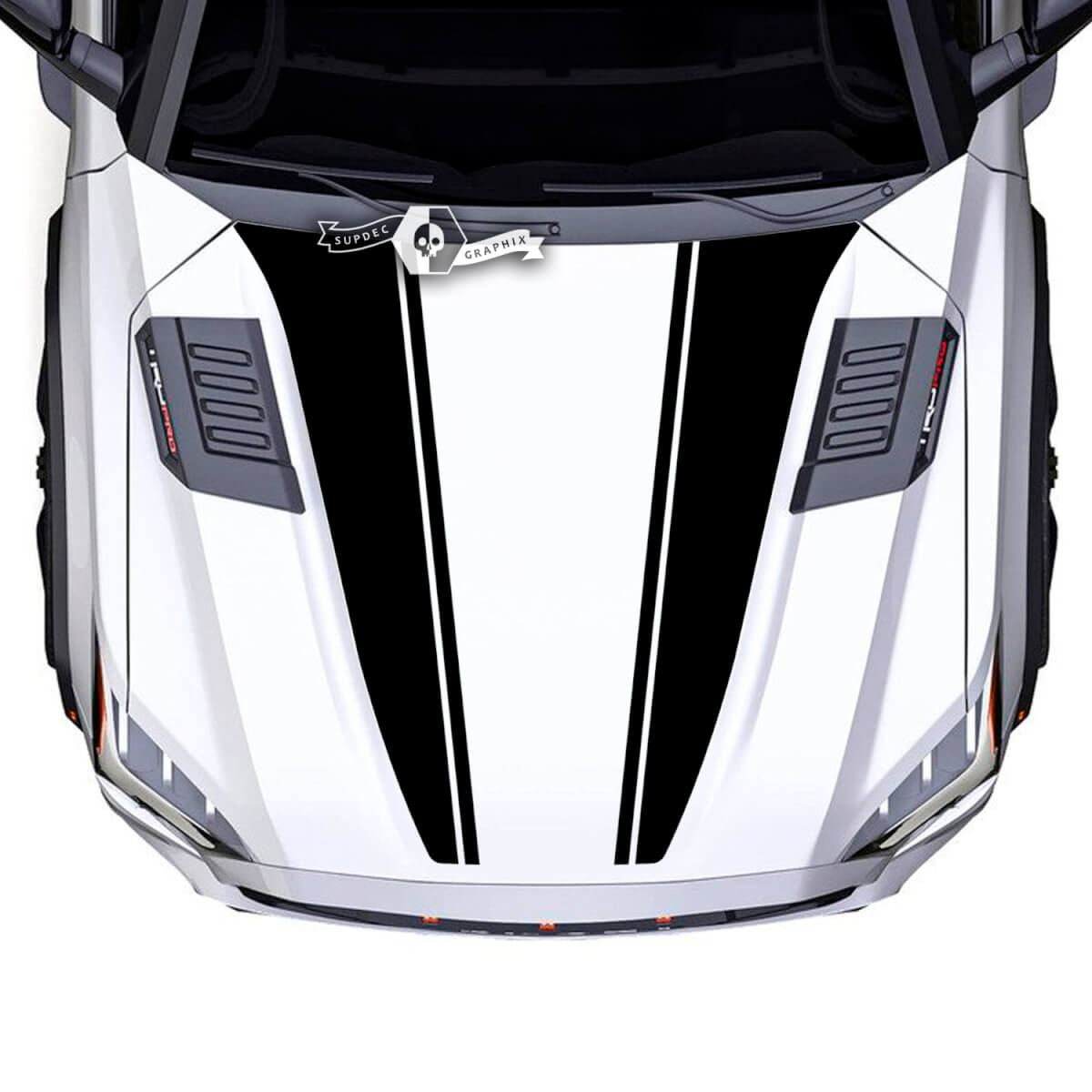 Toyota Sequoia Hood Huge Trim Vinyl Stickers Decal fits to Toyota Sequoia Spilled 