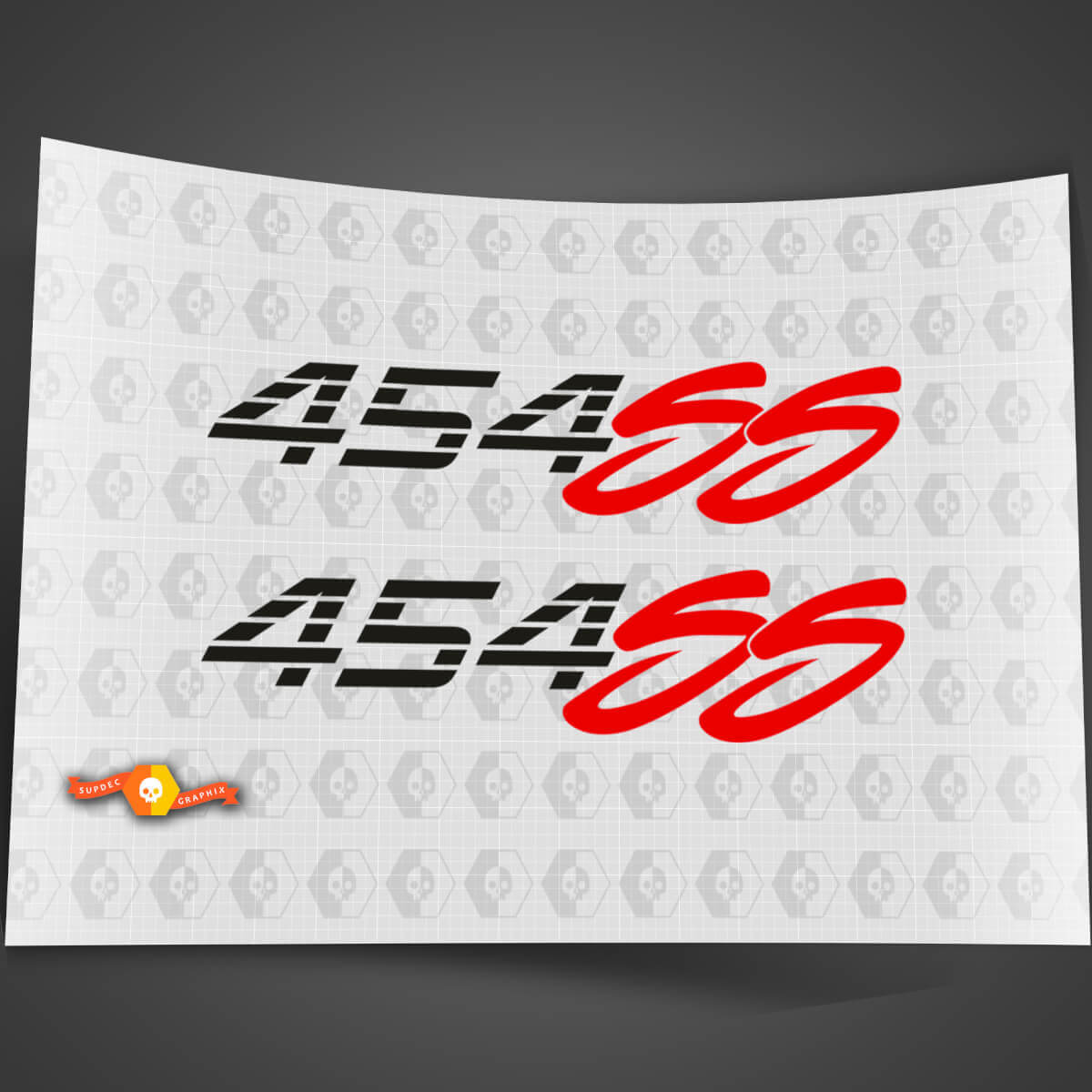 454 SS Bedside Vinyl Decal Set For Chevy Truck 1990-1993