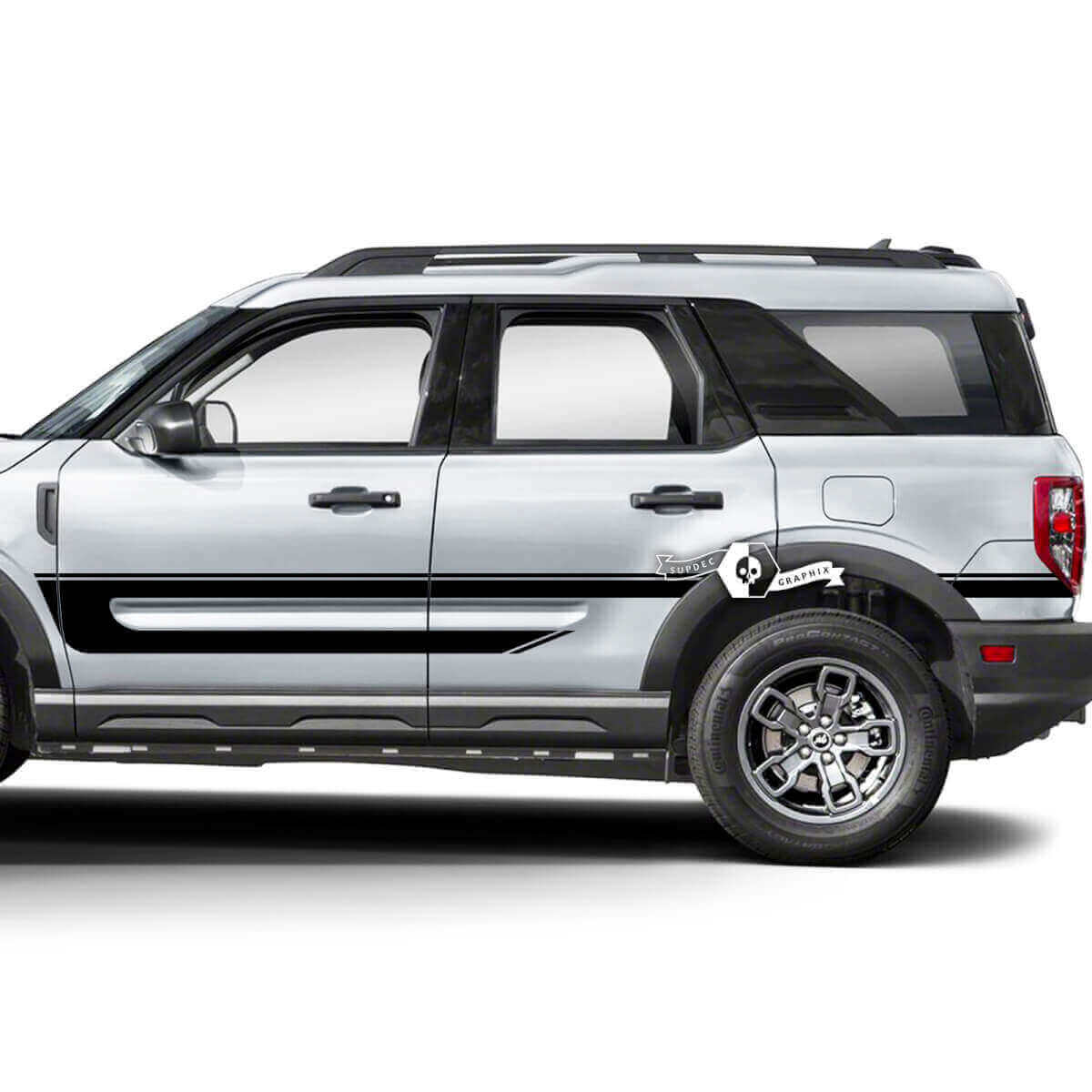 Doors Side Trim Rear Fender Decals Stickers for Ford Bronco