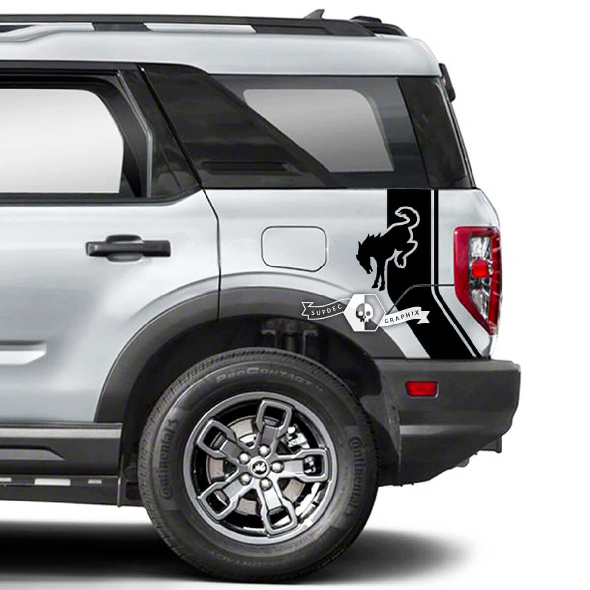 Side Trim Rear Fender Logo Decals Stickers for Ford Bronco