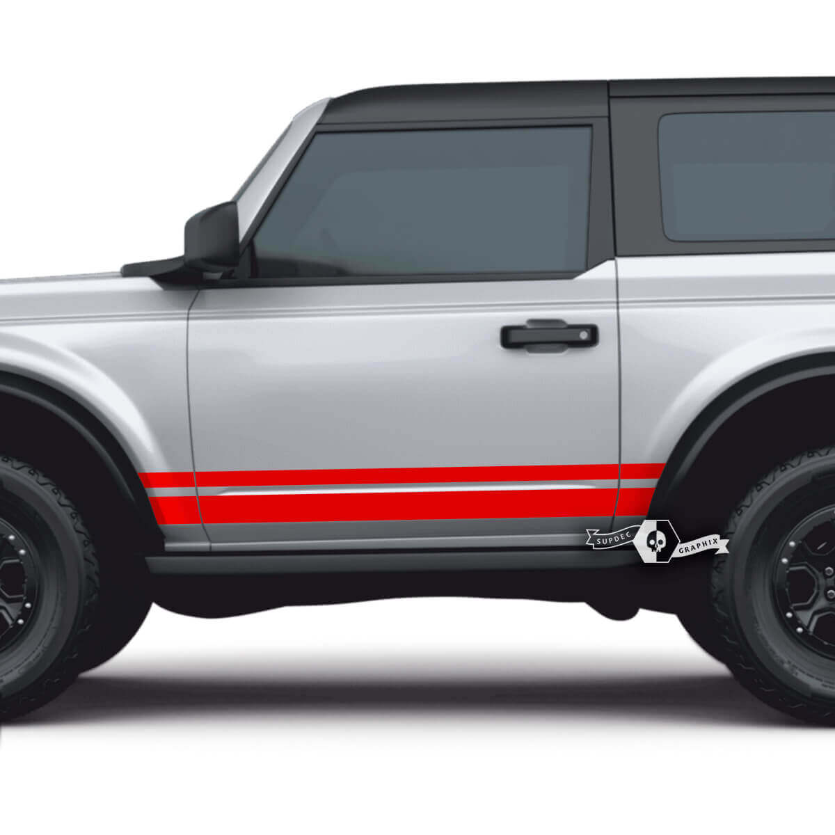 Side Door Decals for Ford Bronco