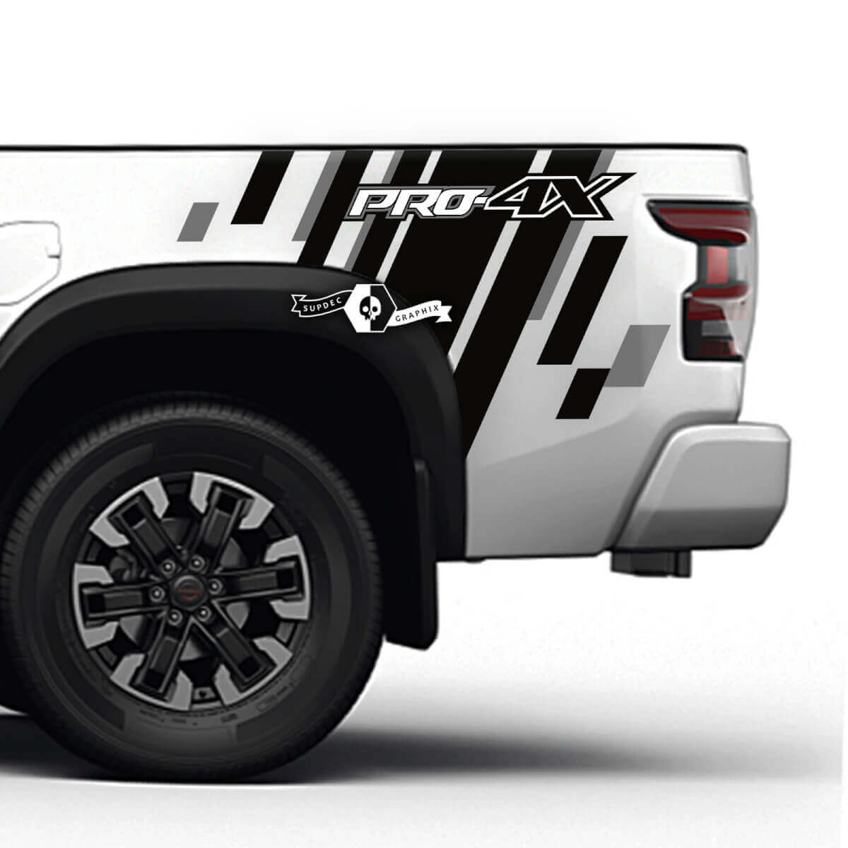 PRO-4X Bed Side Stripes Vinyl Decal Kit for Nissan Frontier