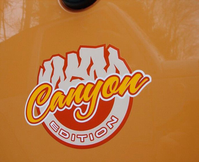 Canyon Edition Badge Emblem Vinyl Sticker Decal for Jeep Truck