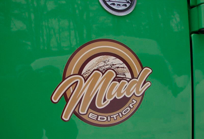 Mud Edition Badge Emblem Vinyl Sticker Decal for Jeep Truck