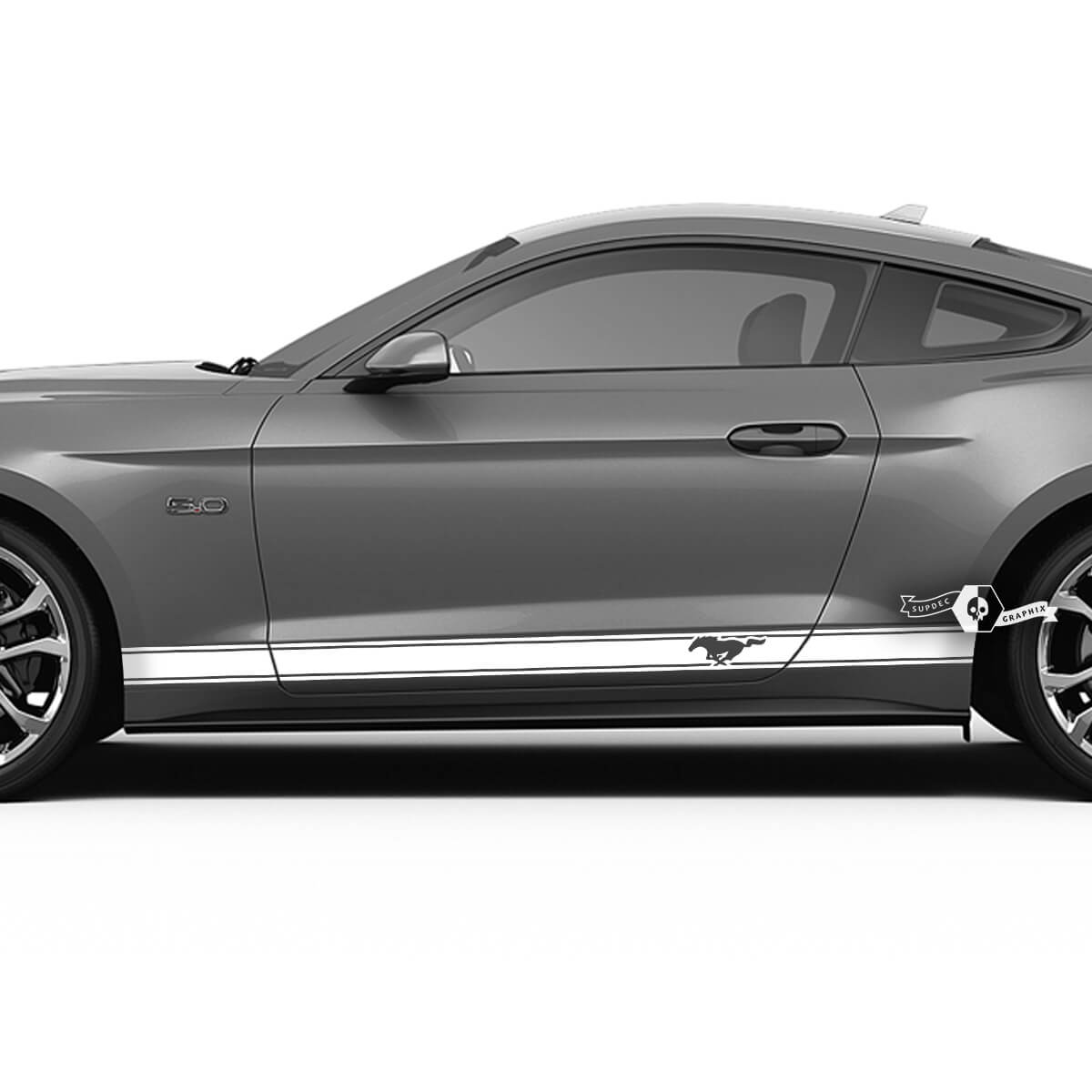 Rocker Panel Stripes for Ford Mustang Mach 1 Shelby GT500 GT350 Rally