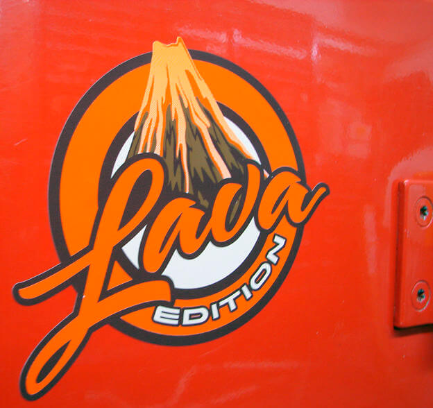Lava Edition Badge Emblem Vinyl Sticker Decal for Jeep ATV Truck