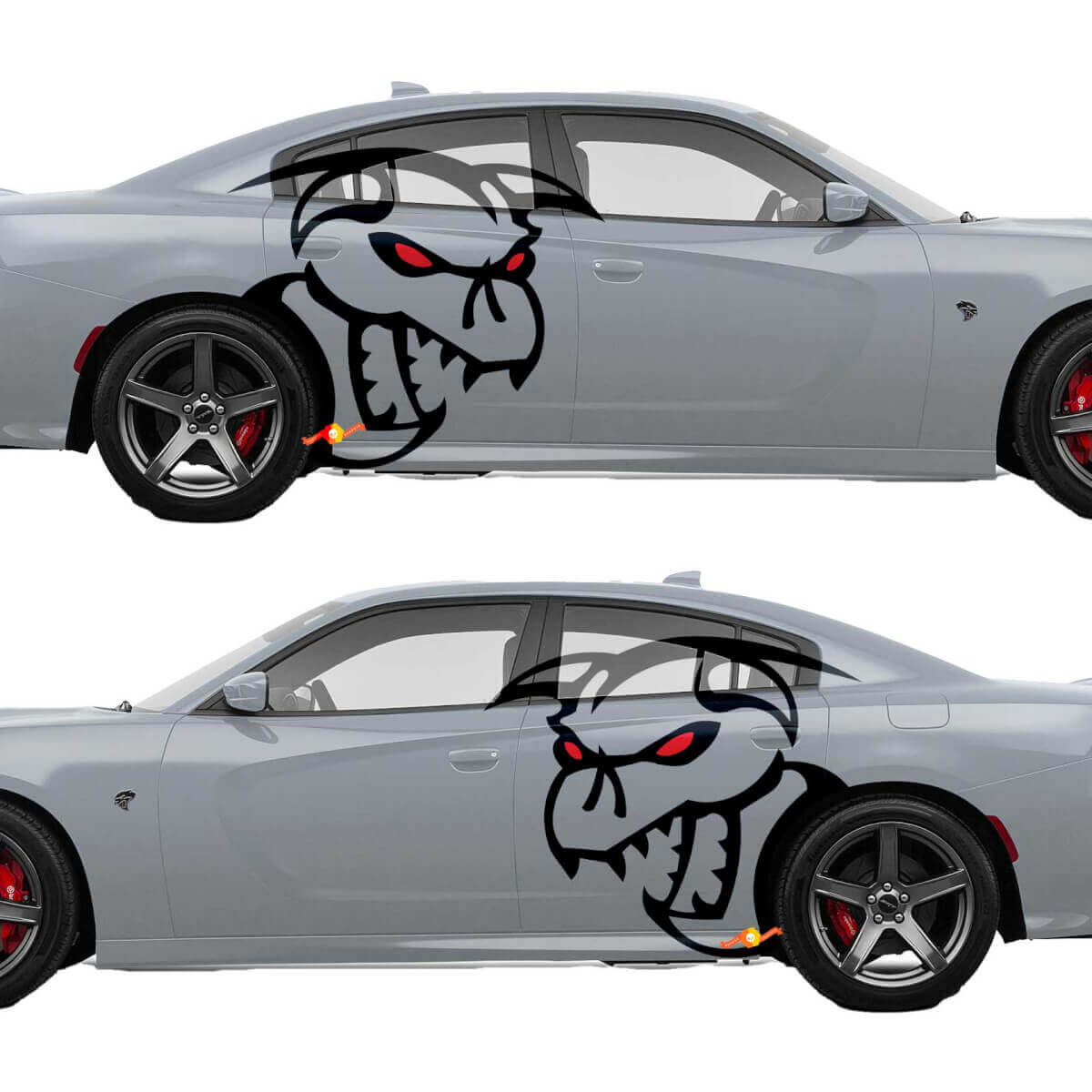 Demon Style Side Vinyl Decal Kit for Dodge Challenger Charger
