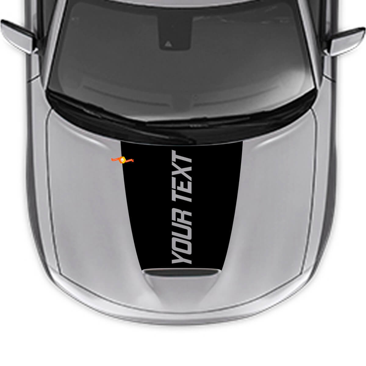Custom Text Blackoot Hood Vinyl Decal for Dodge Charger 2015-2024