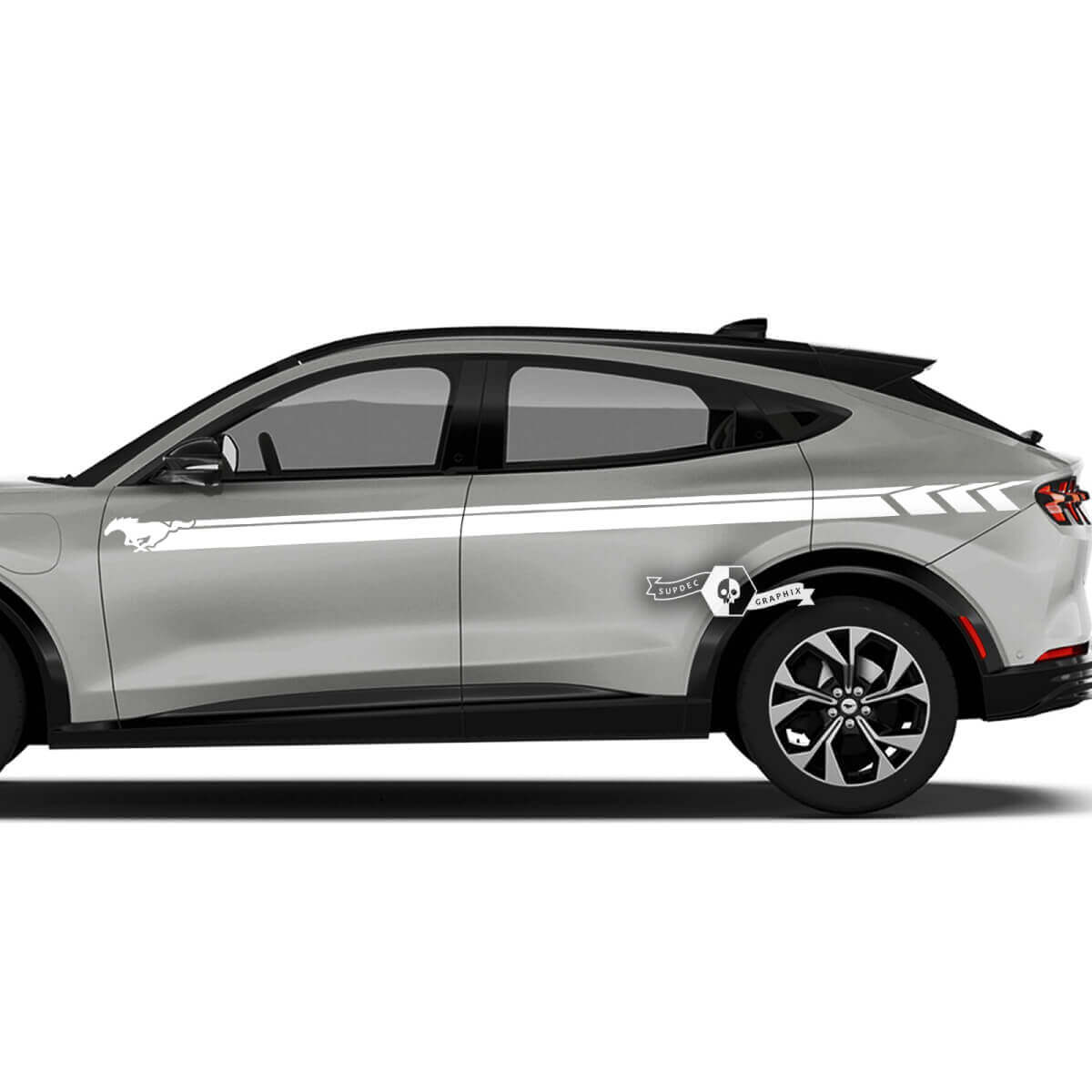 Door Line Stripes Side Decals Pair for Musclecar Musclecarmodel Mach-E