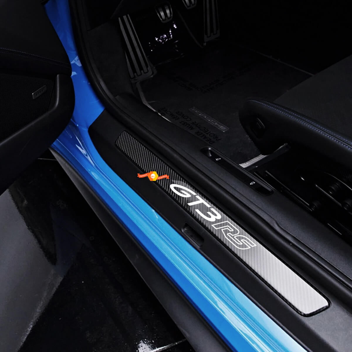 Porsche 911 - 991 GT3 RS  GT3RS Side Vinyl Decal Sticker For Door Sill Protector