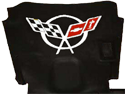 Corvette C5 White Hood Logo Decal Sticker