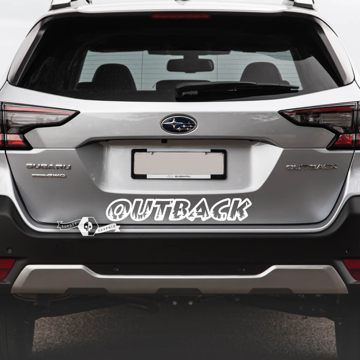 Rear Forest Vinyl Sticker Decal Graphic for Subaru Outback
