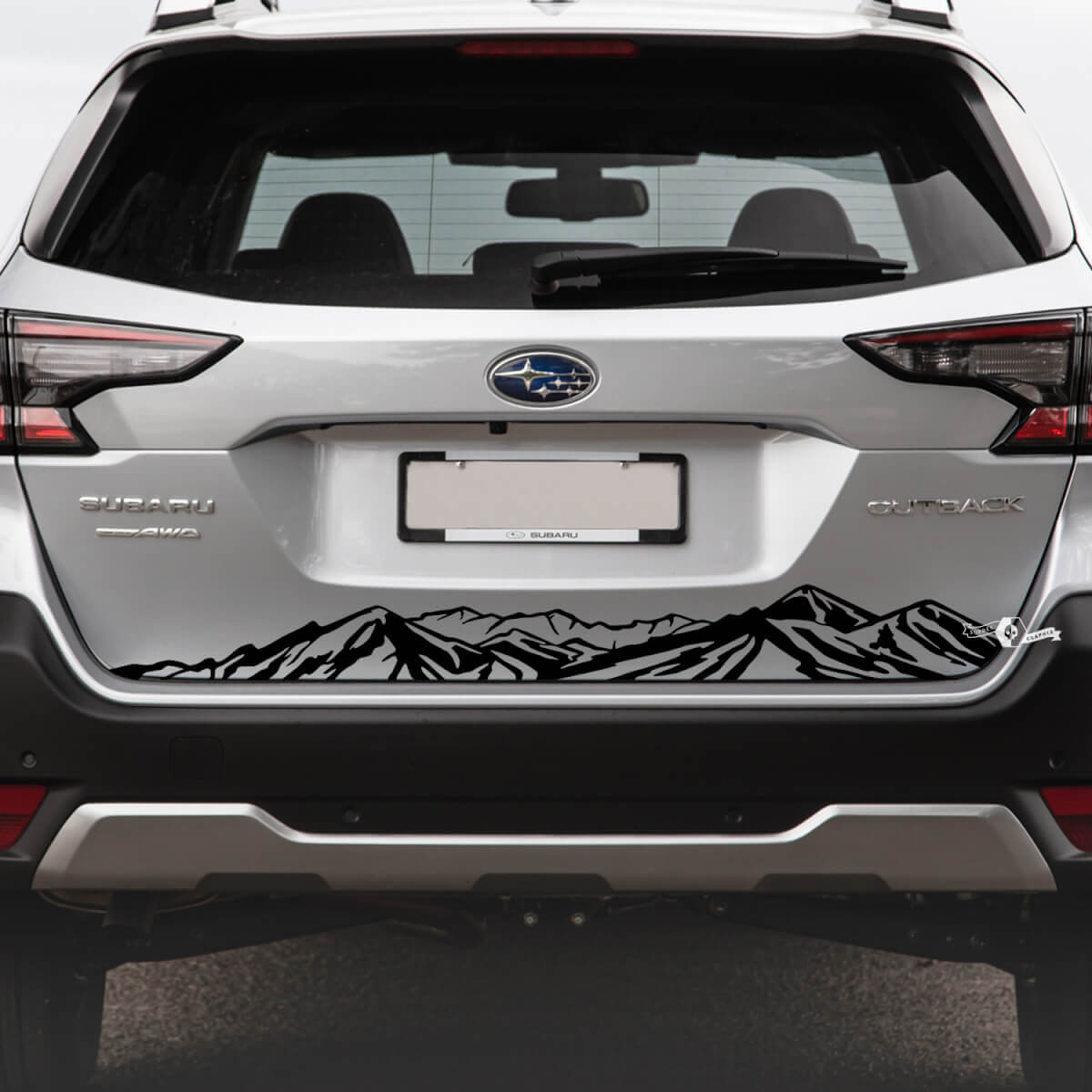 Rear Bumper Mountains Vinyl Sticker Decal Graphic for Subaru Outback