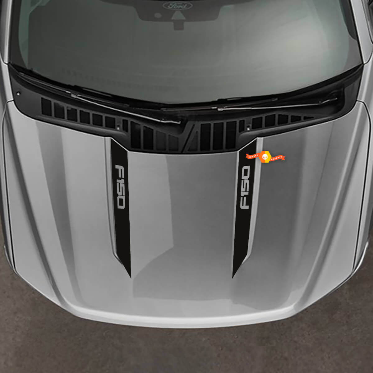 Wide Hood Spear Stripes Vinyl Decals Graphic Stickers for Ford F-150