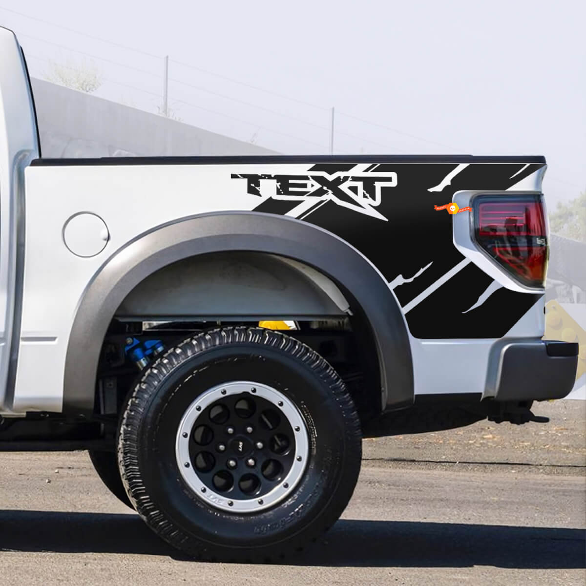 Bedside Predator Vinyl Graphics Decals Install Kit Included for Ford F-150 Raptor SVT