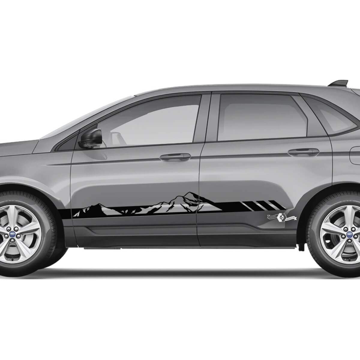 2x Side Mountains Ford Edge Doors Vinyl Stripes body decal vinyl graphics sticker 3