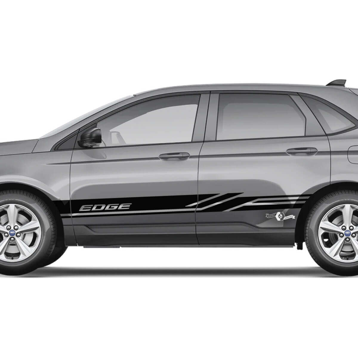 Side Door Racing Stripes Body Graphics Stickers 1 2x for Ford Edge