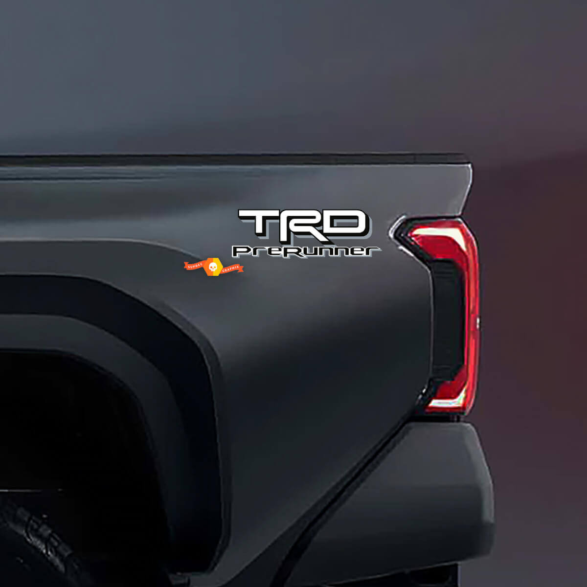 TRD PreRunner Bed Side Vinyl Decals Pair for Toyota Truck