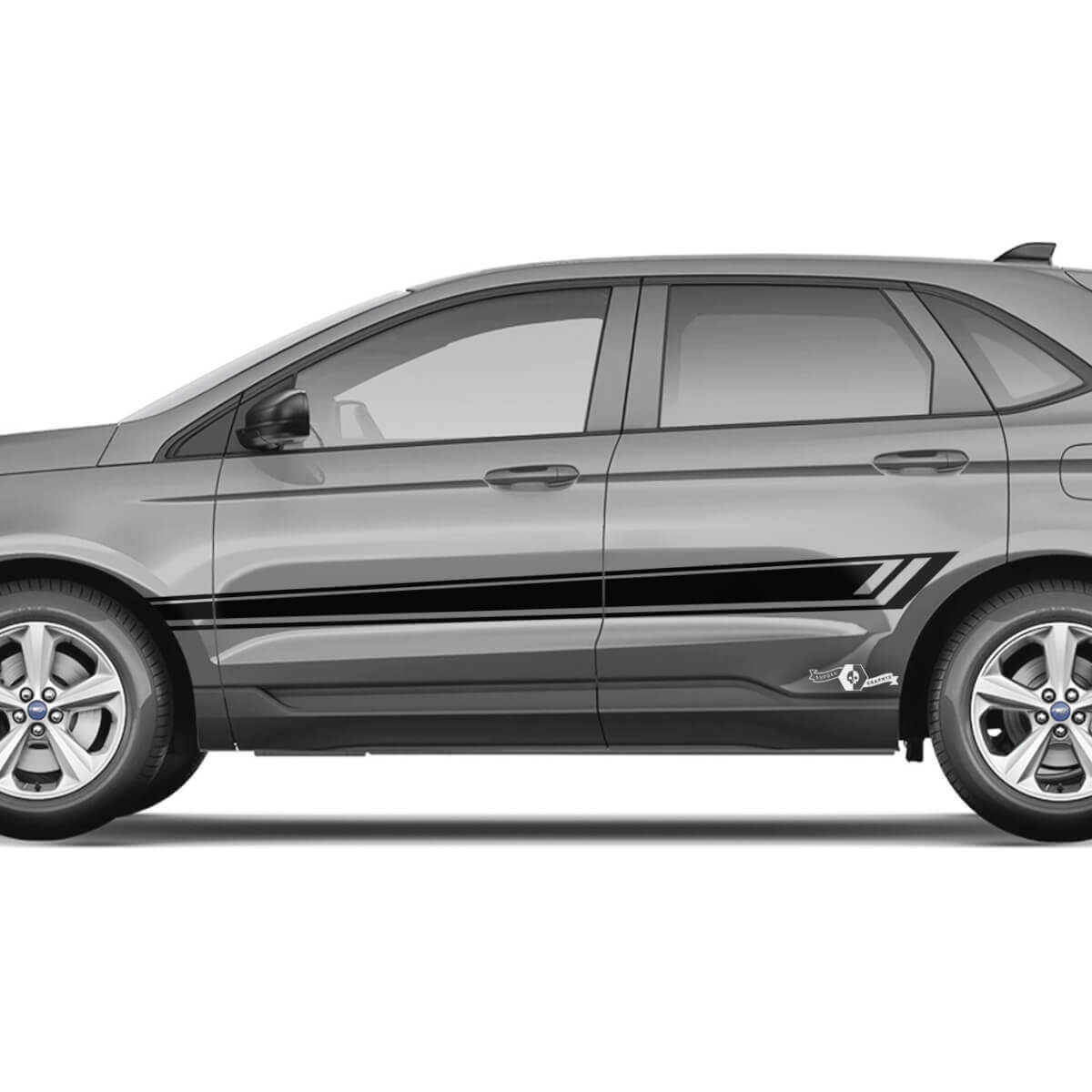 Doors Racing Stripes Vinyl Decal Graphics Sticker for Musclecar Edge