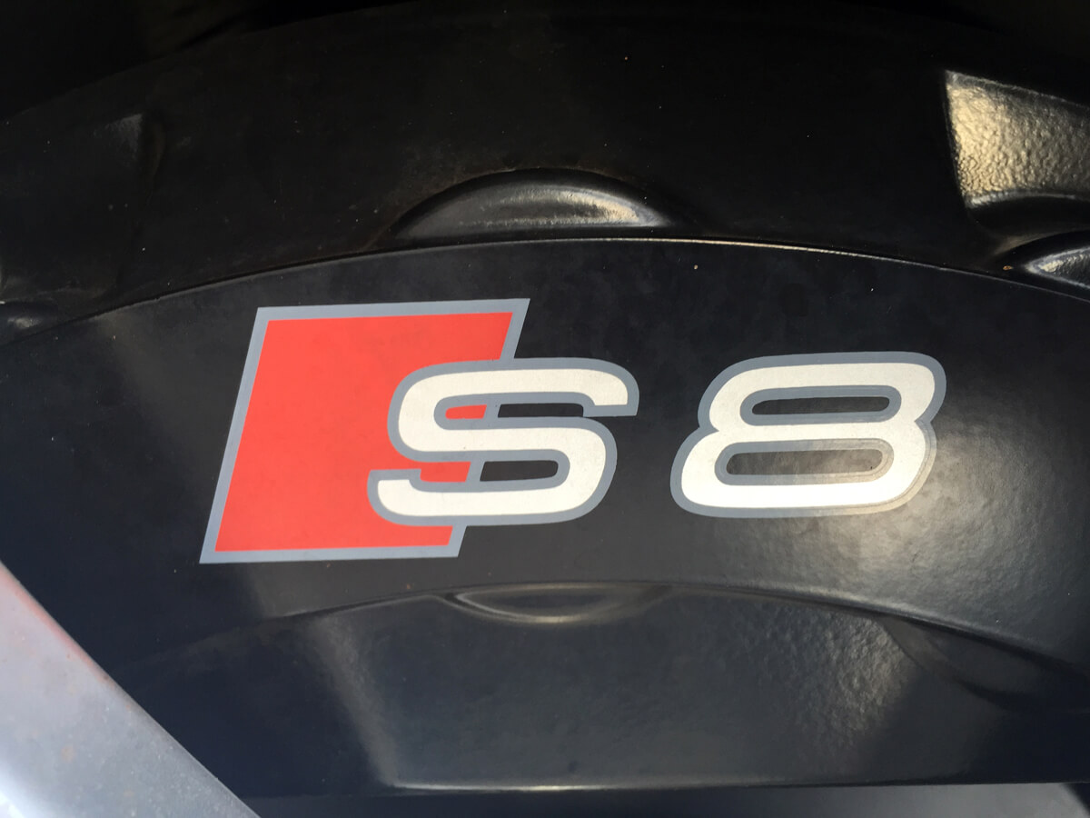 2  AUDI S8 Premium Brake Caliper Decal Sticker TT A3 A4 S3 Q5 S-line
