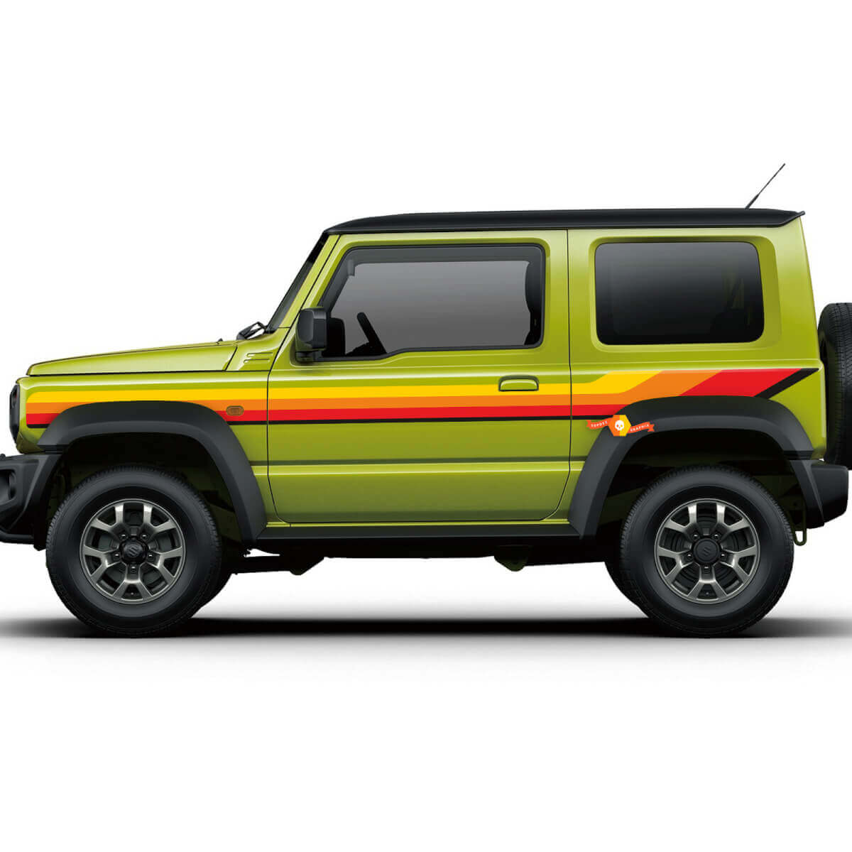 Suzuki JIMNY Vintage Retro Stripes Doors decal sticker graphics 5