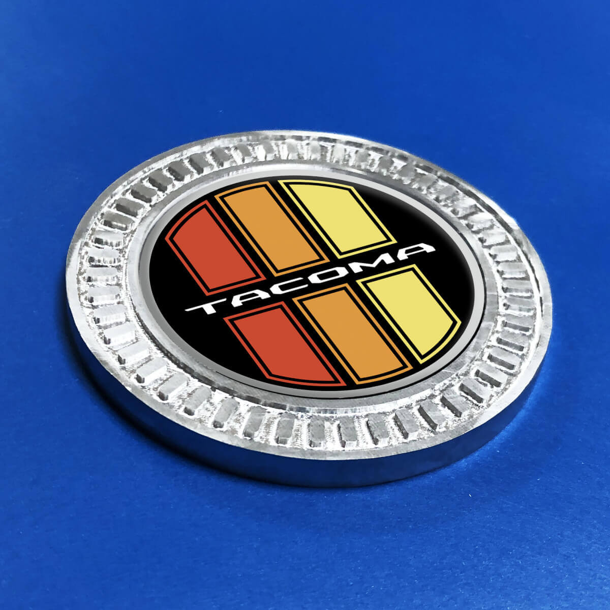 Vintage Style Aluminum Badge for Toyota Tacoma