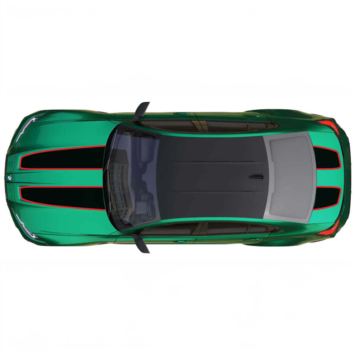 Hood and Trunk CS CSL style Stripe for BMW M4 M3 G82 G83 M Performance vinyl decal sticker