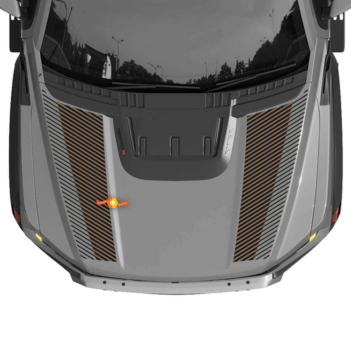 Hood Graphics Vinyl Decal Sticker for Musclecar truck power truck R