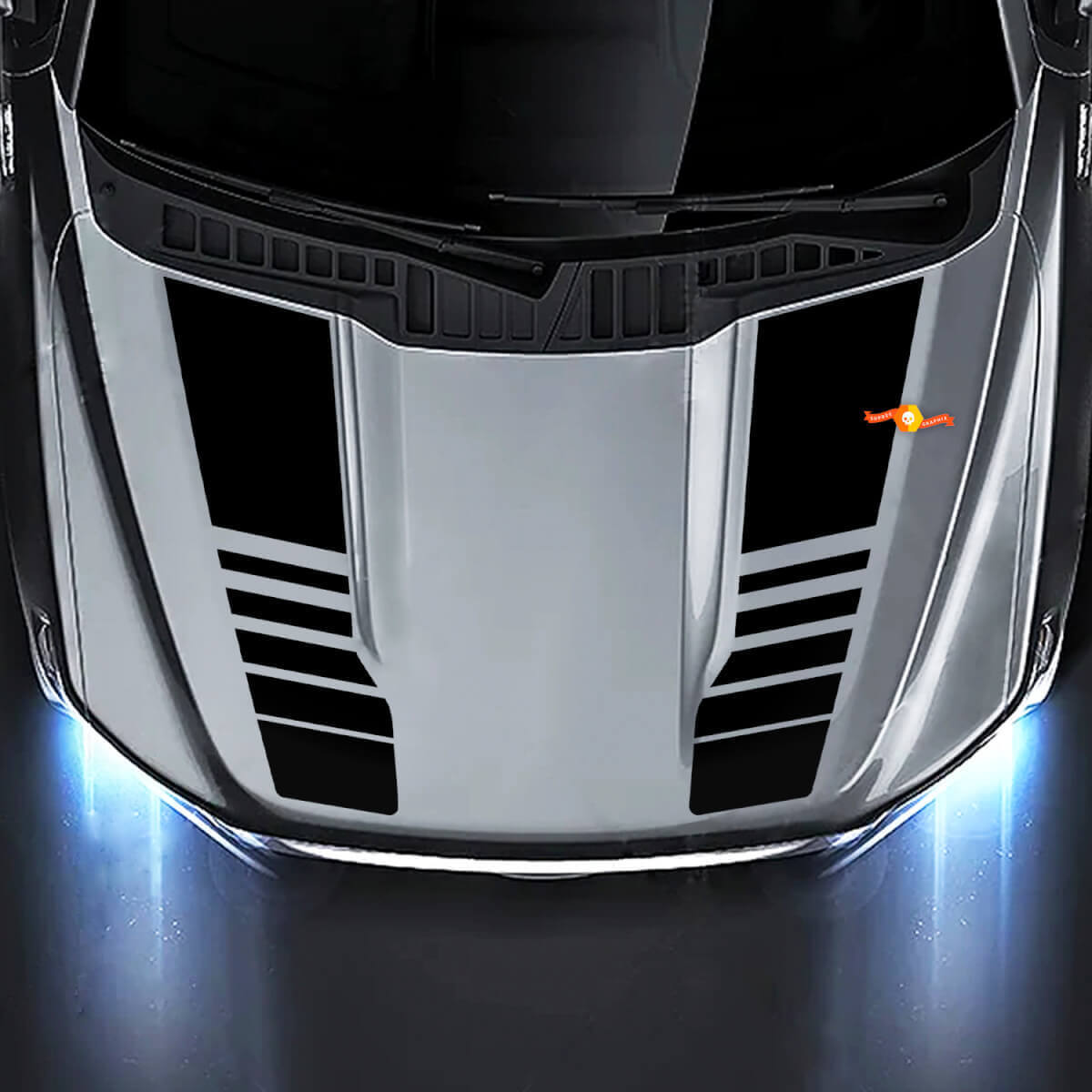 Hood Stripe Vinyl Decal Graphics Sticker for Musclecar truck XLT STX
