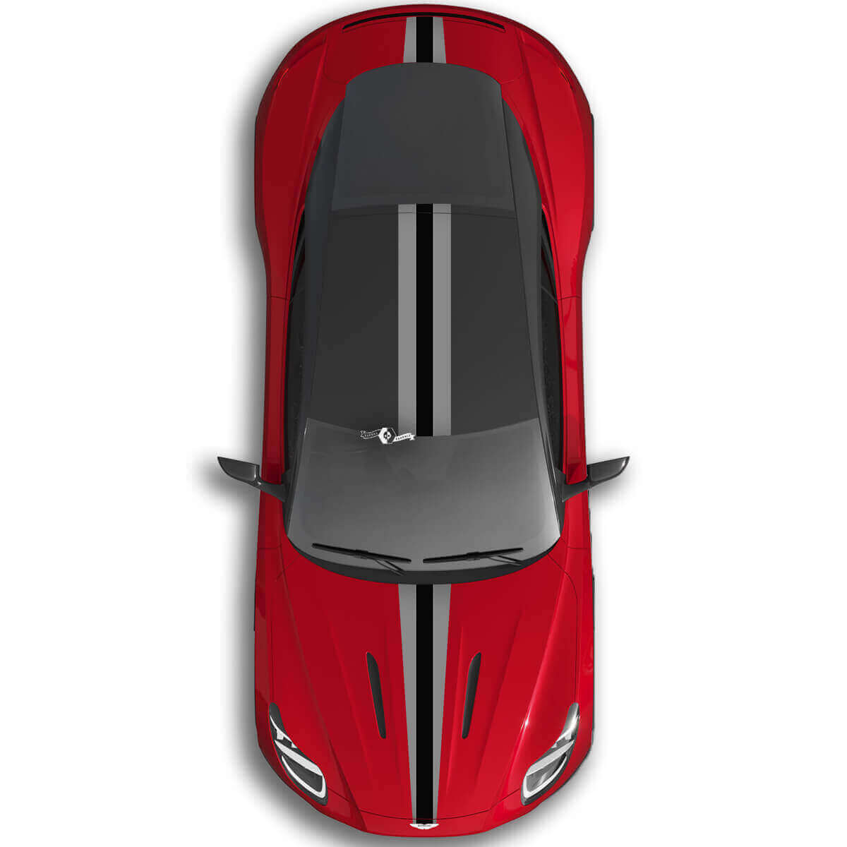 Aston Martin DB11 Full Body Two Colors Stripe Hood Roof Trunk Vinyl Decal Sticker 2