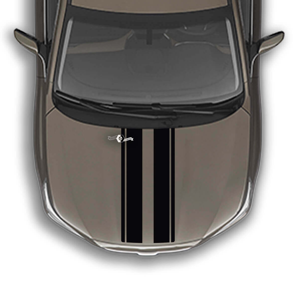 Hood Dual Stripes Vinyl Decal Graphics Sticker for Subaru Outback