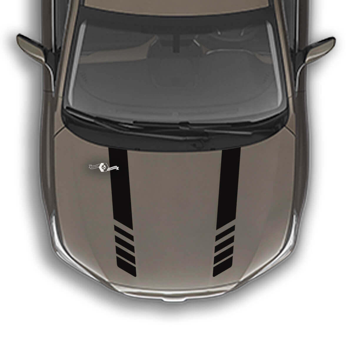 Hood Two Stripes Vinyl Decal Graphics Sticker for Subaru Outback