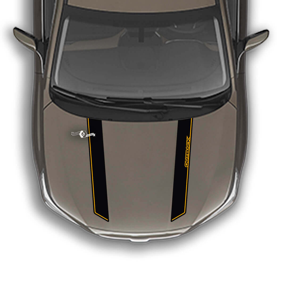 Dual Pin Stripe Hood Vinyl Decal Sticker for Subaru Outback