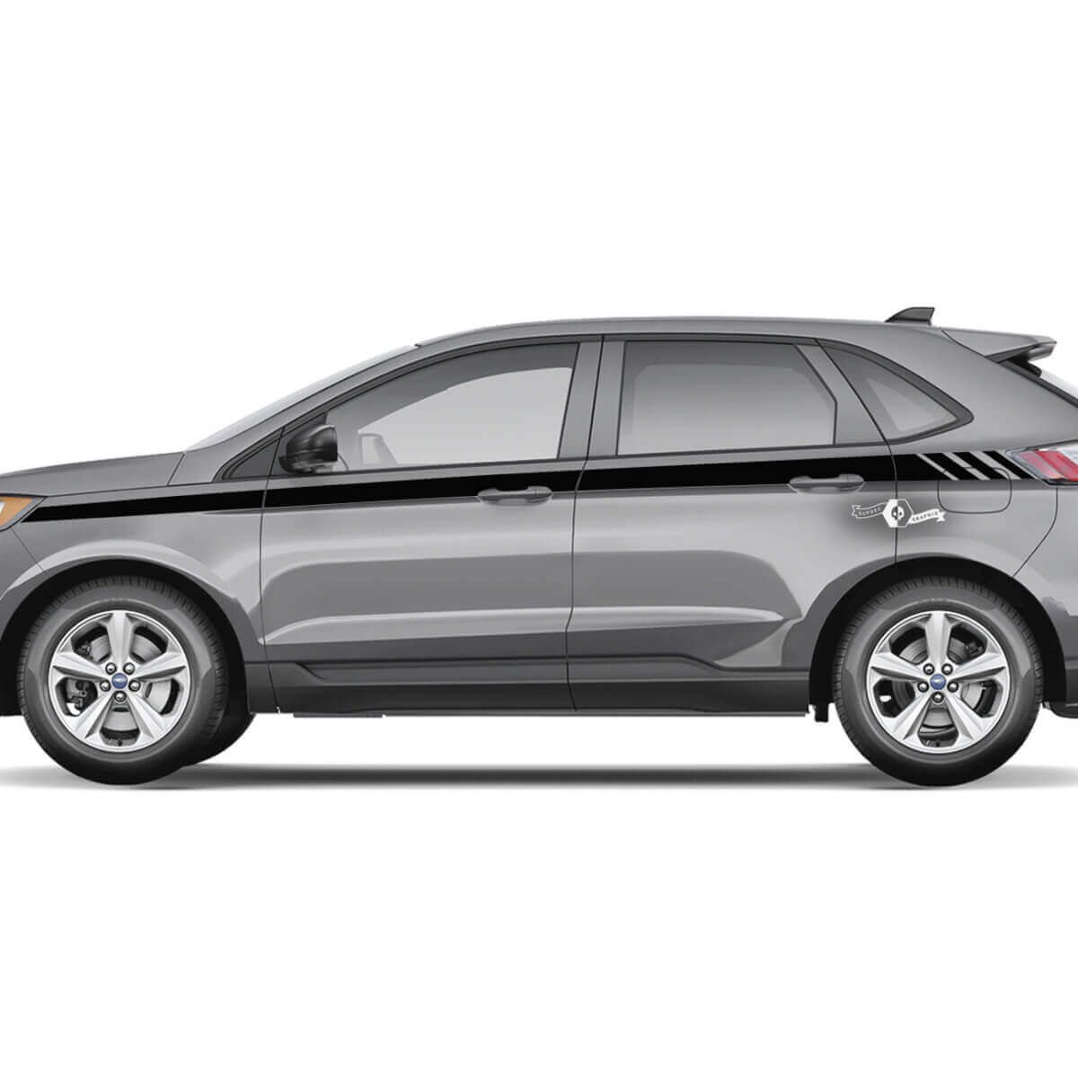 Window Strobe Rocker Panel Stripes Vinyl Decal Graphics Sticker for Ford Edge