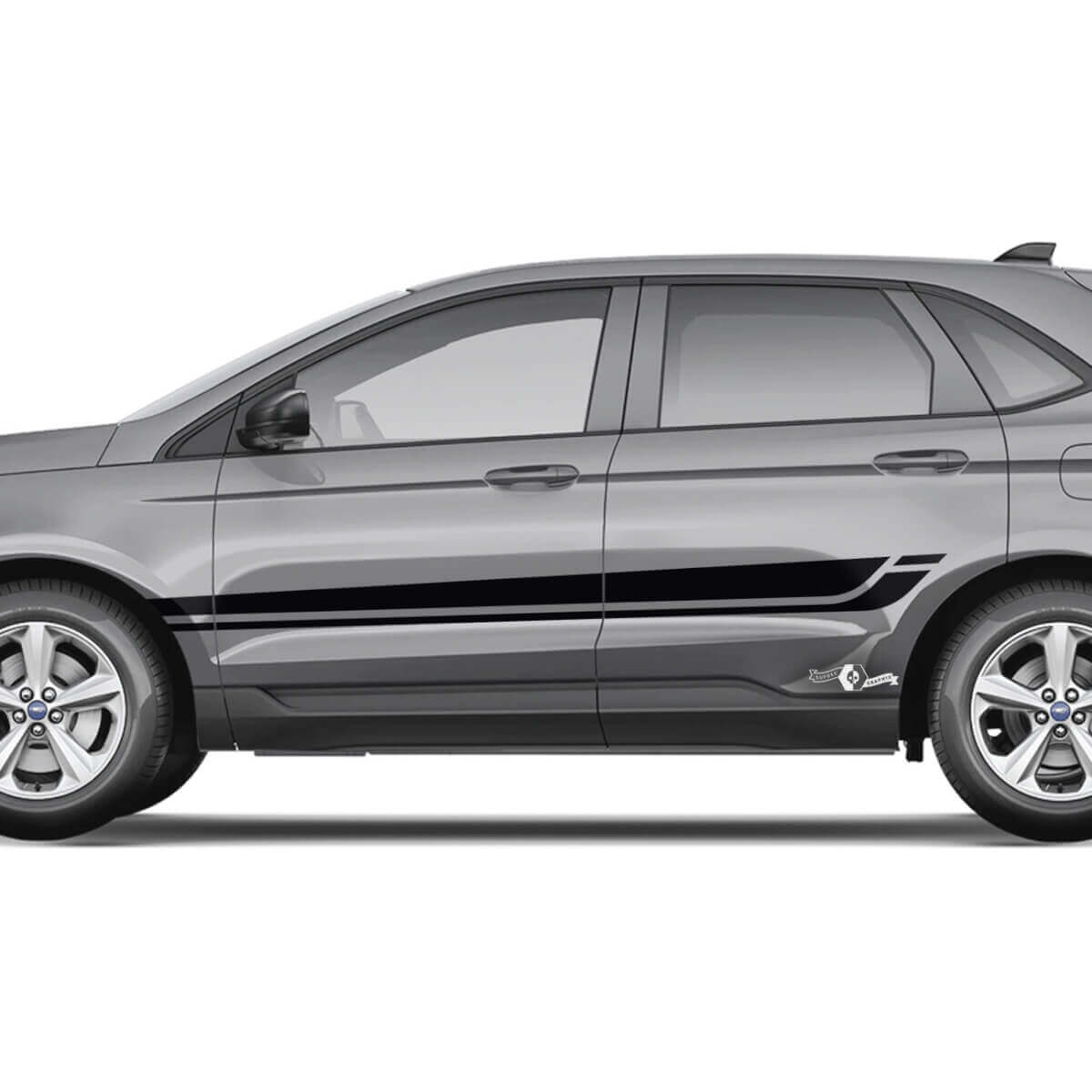Doors Wing Rocker Panel Stripes Vinyl Decal Graphics Sticker for Ford Edge