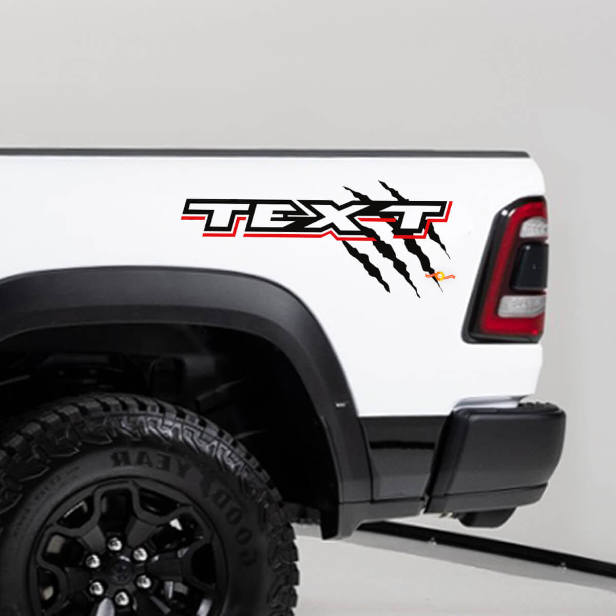 TRX Claw Marks Bed Side Vinyl Decal Pair for Dodge Ram TRX