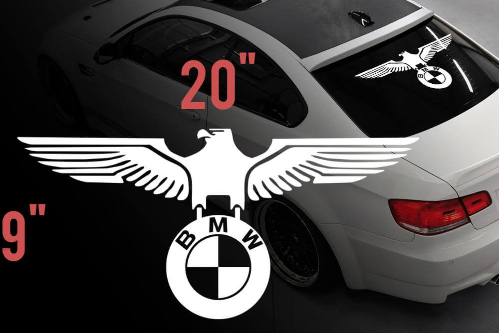BMW Eagle German car rear window vinyl stickers decals for M3 M5 M6 e36 all