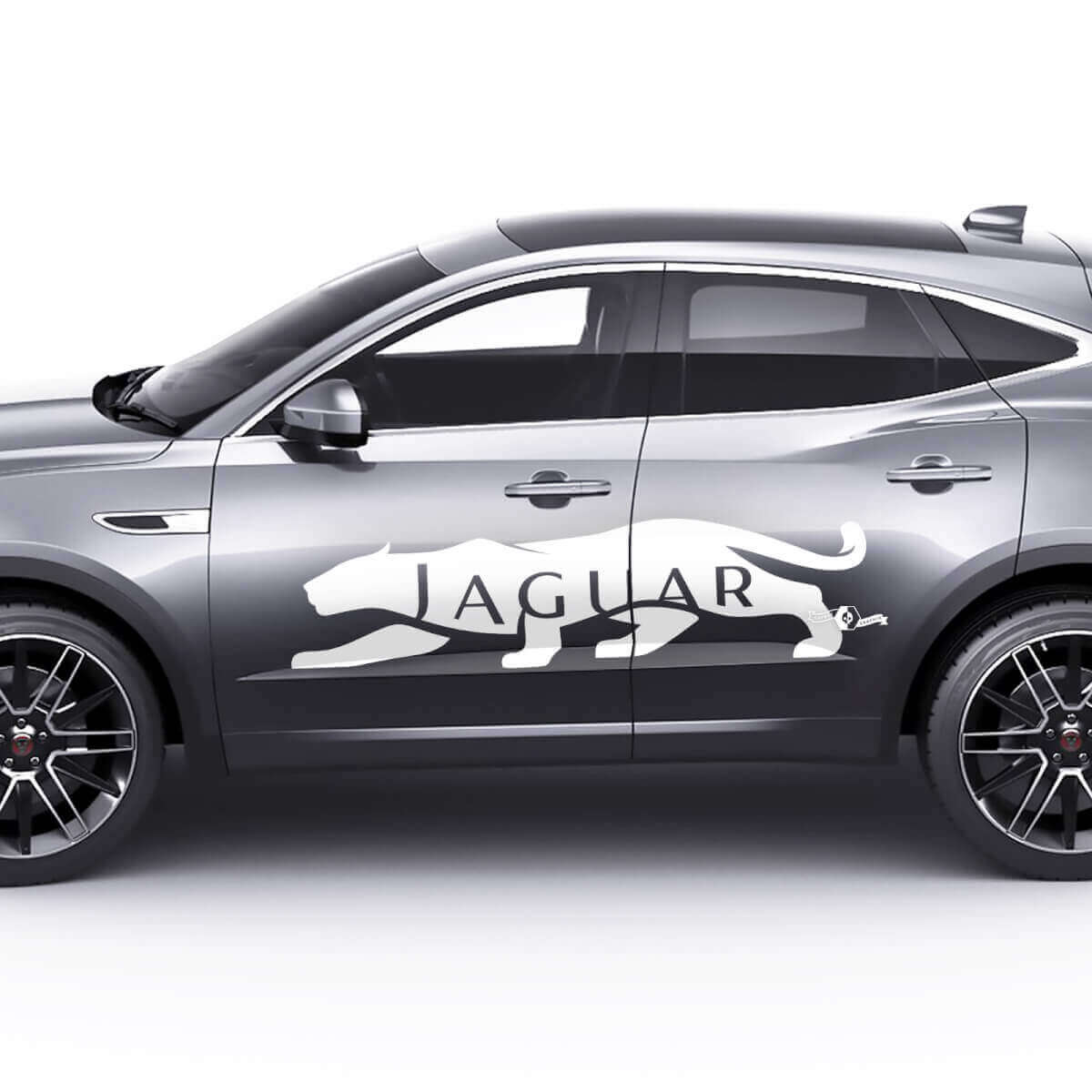 Side Logo Jaguar Doors Graphics Decal Logo Sticker 2 For Jaguar E-Pace 