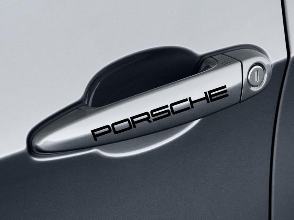 Porsche Door Handle Vinyl Decals Set for Porsche Cars