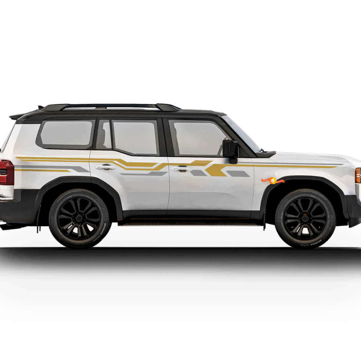Angular Side Stripe Decal Kit for 2024 Toyota Land Cruiser Prado