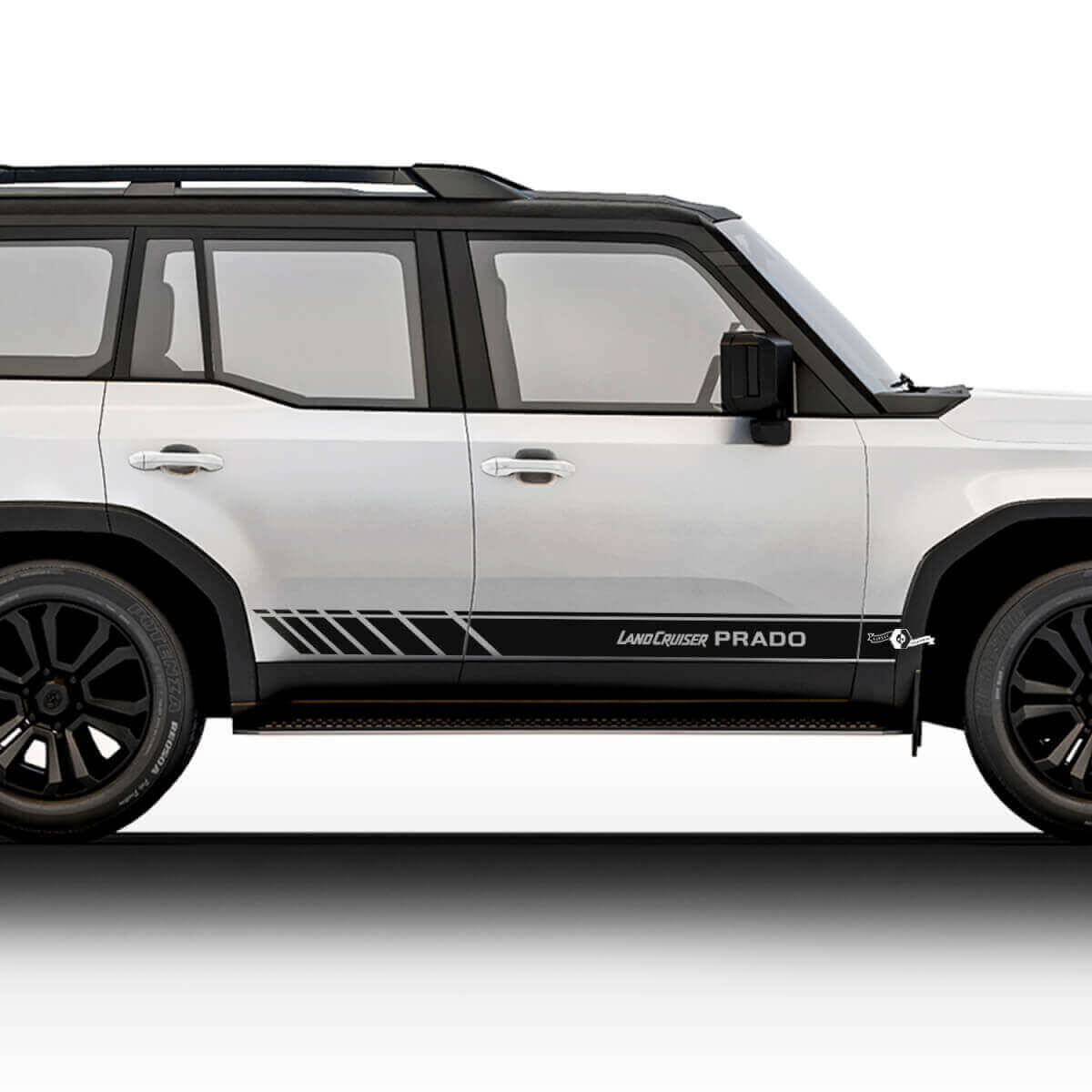 2024 Toyota Land Cruiser Prado Side Racing Stickers Decals Vinyl Stripe Graphic Stickers Decals Kit