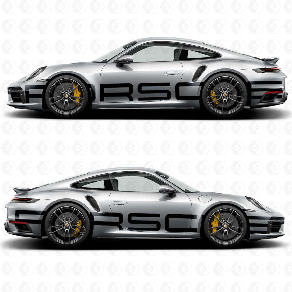 Porsche Huge Lettering Side Vinyl Decal Kit for Porsche 911 